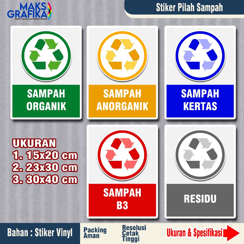 

STIKER SAMPAH MODEL SIMPEL