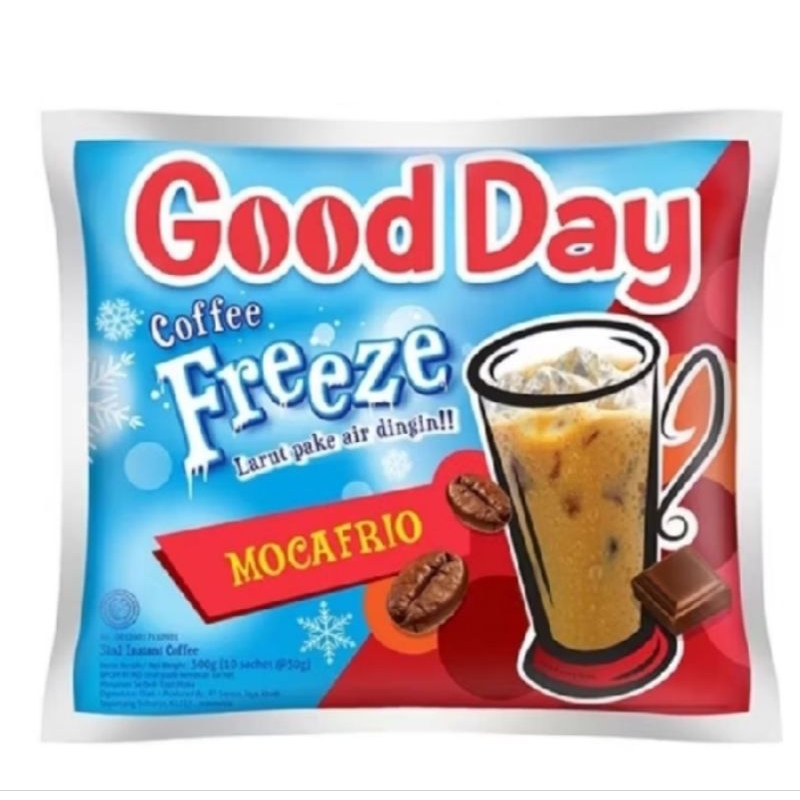 

KOPI Good Day Freeze Mocafrio 30gr ,Kopi Instan Renceng 10 sachet