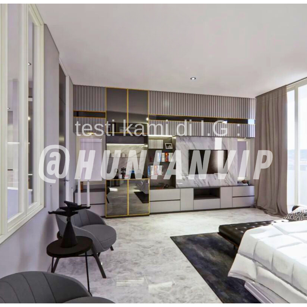 rak gantung tv minimalis backdrop tv custom murah terpasang