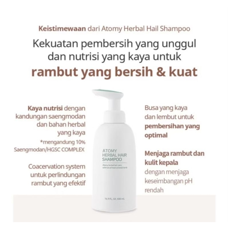 herbal hair shampoo...shampoo korea atomy