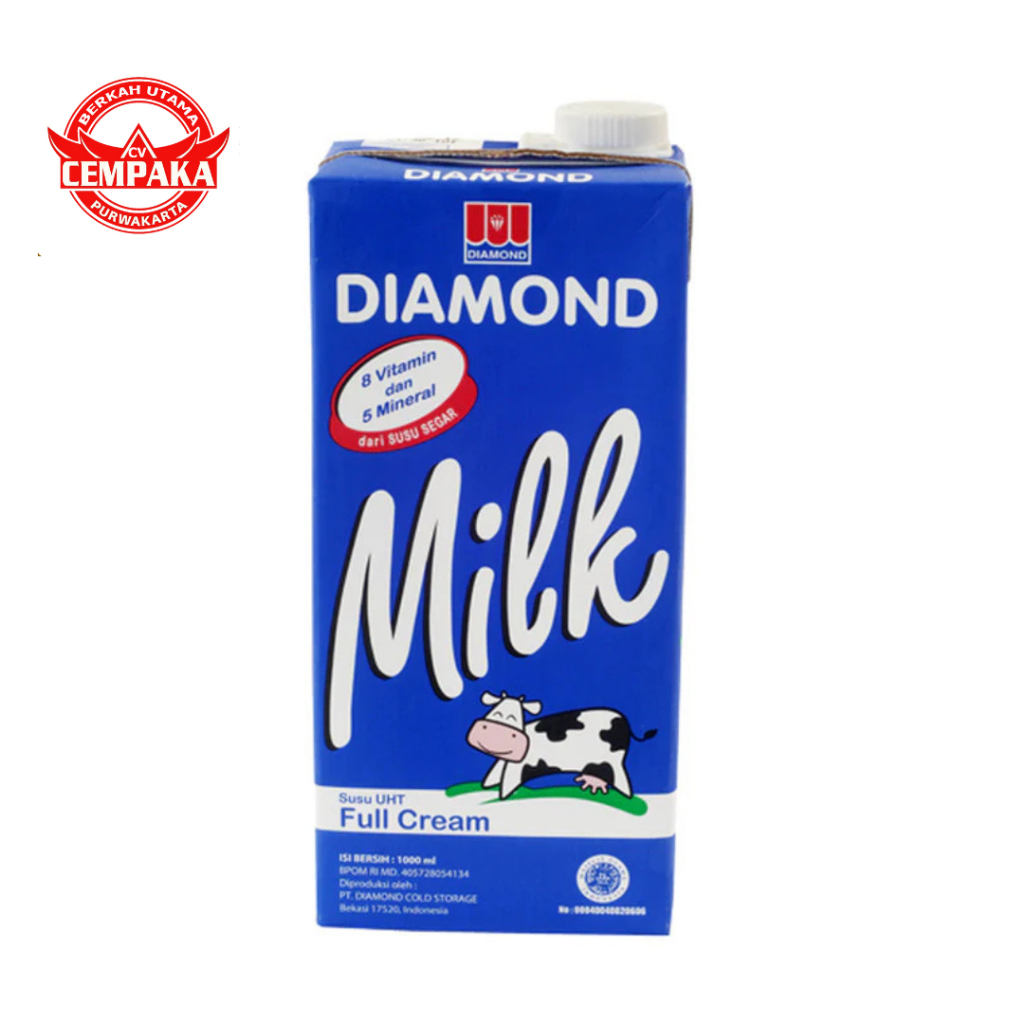 

DIAMOND SUSU UHT FULL CREAM 1L x 12PCS | 1DUS