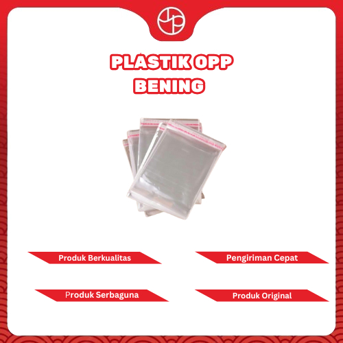 Plastik OPP Bening, Plastik dengan Penutup Lem