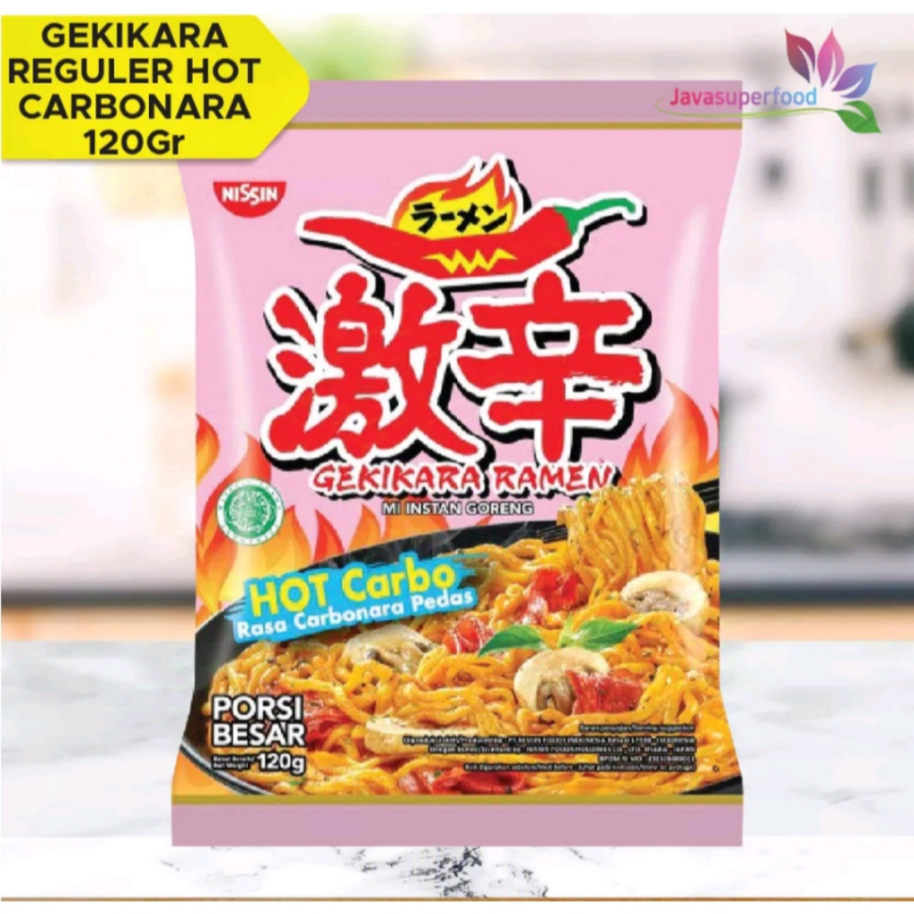 

Nissin Gekikara Ramen Hot Carbo Rasa Carbonara Pedas 120 gram