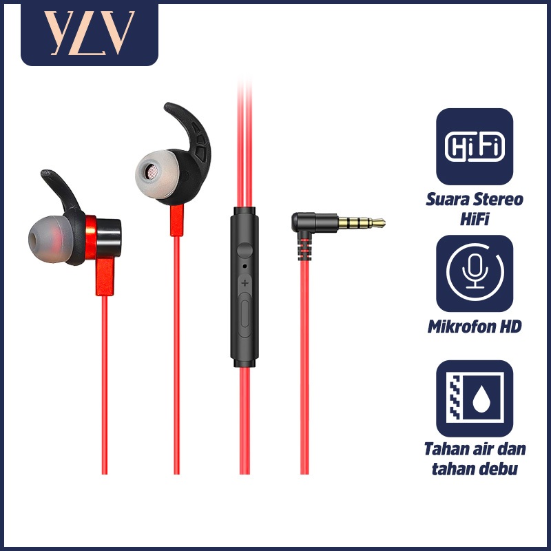 YLV Headset gaming Original 3.5mm Earphone In-ear Universal Earphones