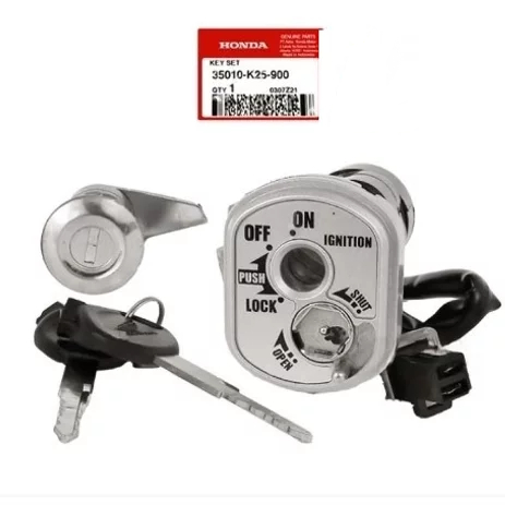 Keyset Kunci Kontak Set Kunci Jok Beat Fi K25 2012 - 2014 35010-K25-900 35010K25900