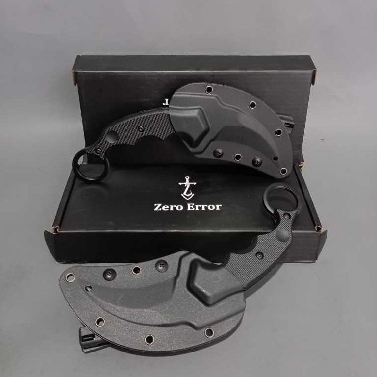 Zerro Error Cerambit Kydex Karambit Survival Kit Hitam