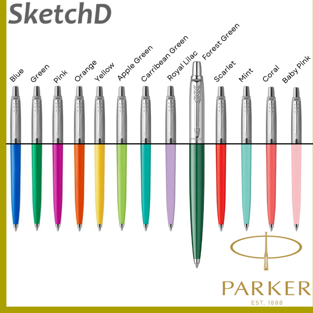 

Bolpen Parker Jotter BP Original Colour - Ball Point M Black ink Pena Ekslusif