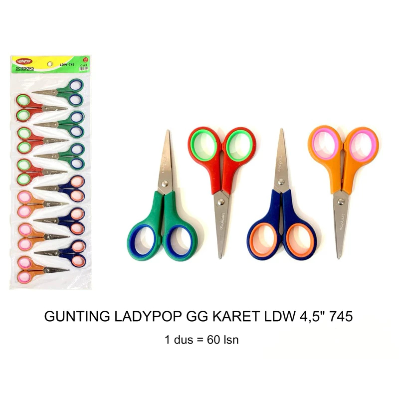 

Gunting Ladypop GG Karet LDW 4.5" 745
