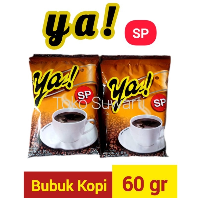 

Kopi Bubuk Ya! SP 60g 1 Renceng isi 10 pcs