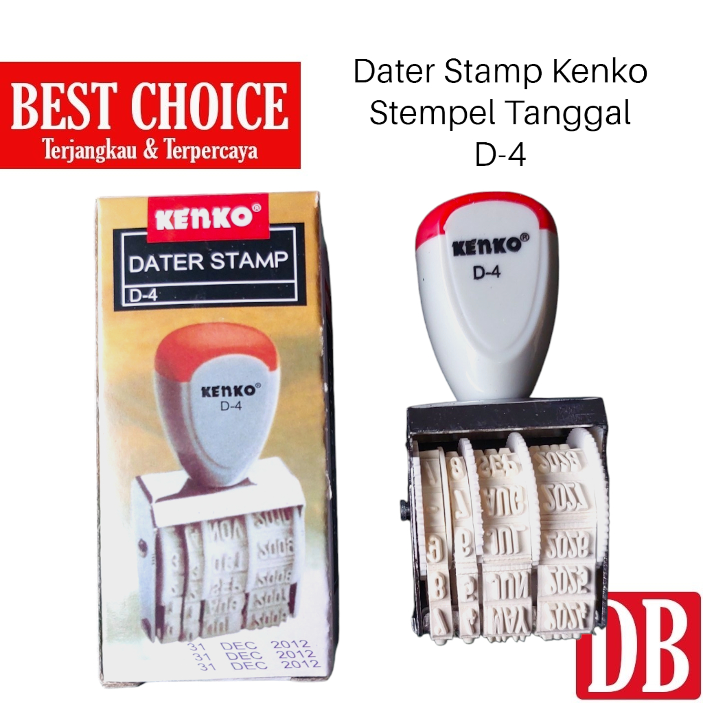 

Dater Stamp / Stempel Tanggal Kenko D-4 (4 Digit) 1pcs