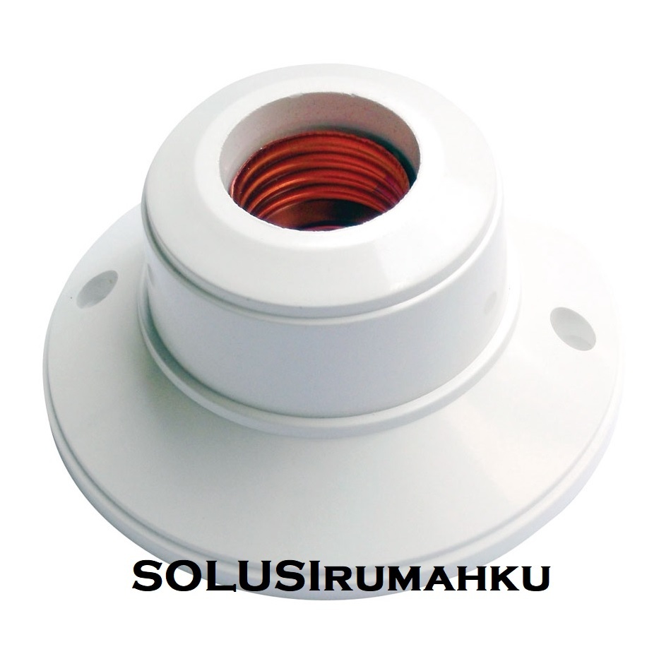 [ INSTANT ] BROCO FITTING PLAFON BULAT PUTIH FITING LAMPU PITING MANGKOK