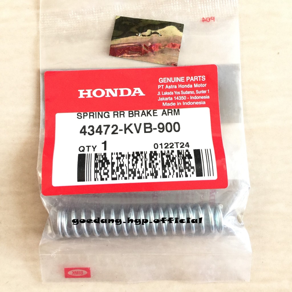 Spring Rear Brake Arm ORIGINAL AHM 43472KVB900