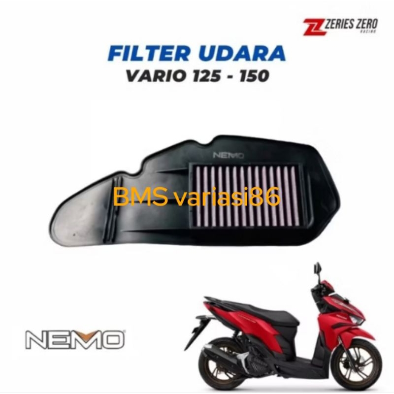 Filter air Vario 125/150 LED nemo /filter saringan udara Vario 125/150 LED nemo