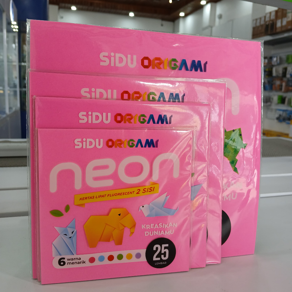 

KERTAS ORIGAMI SIDU FLO 25 LEMBAR 20x20 / 16x16 / 14x14 / 12x12