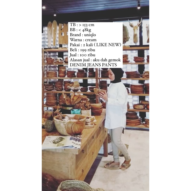 Legging Denim Uniqlo-Preloved