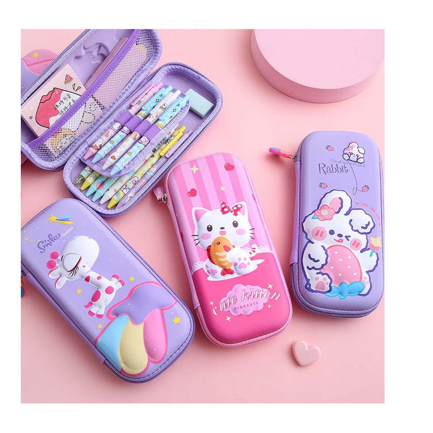 

Kotak Pensil Karakter 3D Astronot Rocket Tempat pensil unicorn Gambar Karakter Timbul CS003 RANDOM