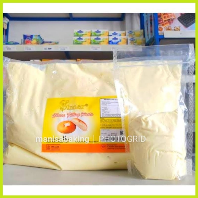 

ELMER CHEESE FILLING 1 KG SELAI PASTA KEJU ISIAN ROTI KRIM CREAM