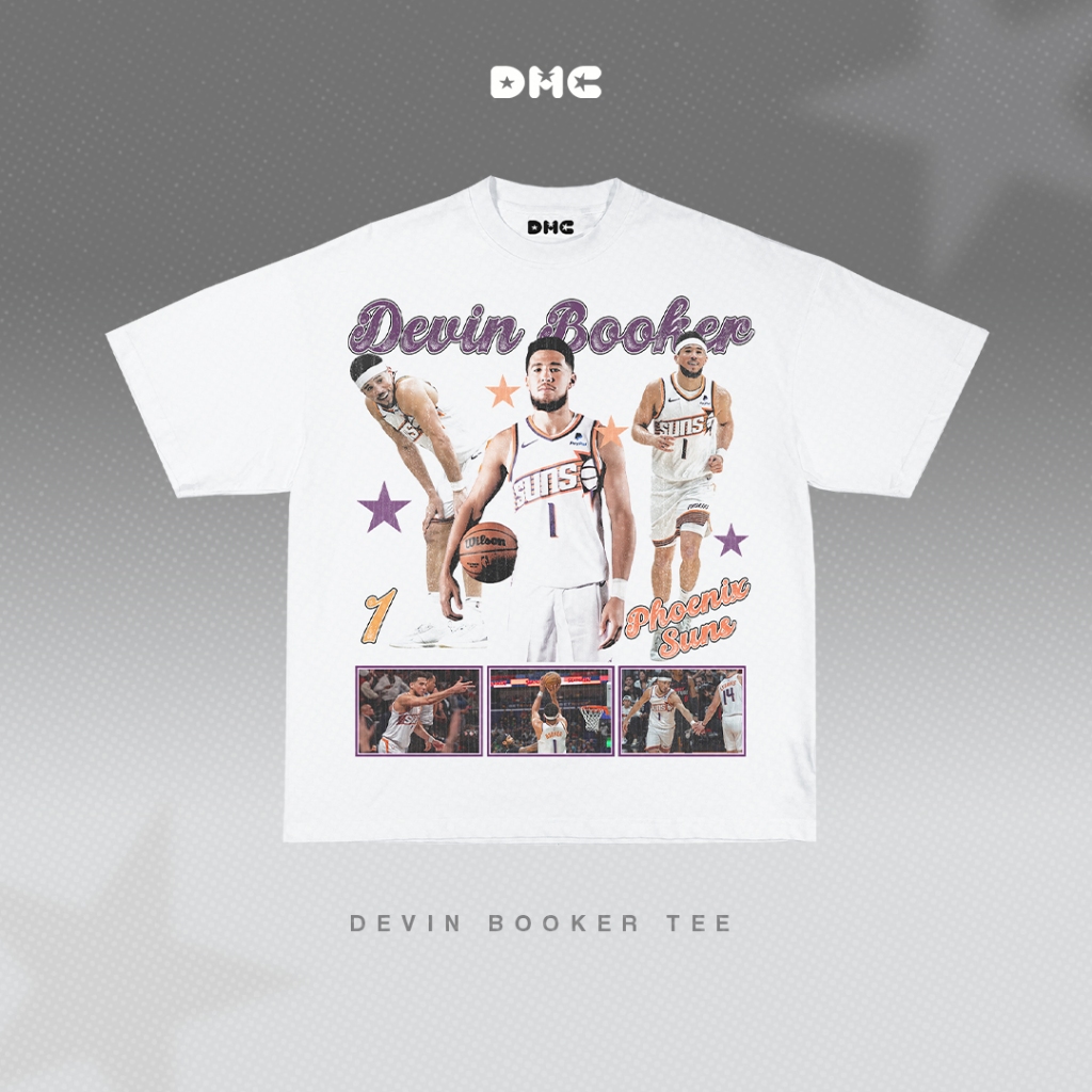 DMC Devin Booker Phoenix Suns Basketball Oversized T-Shirt