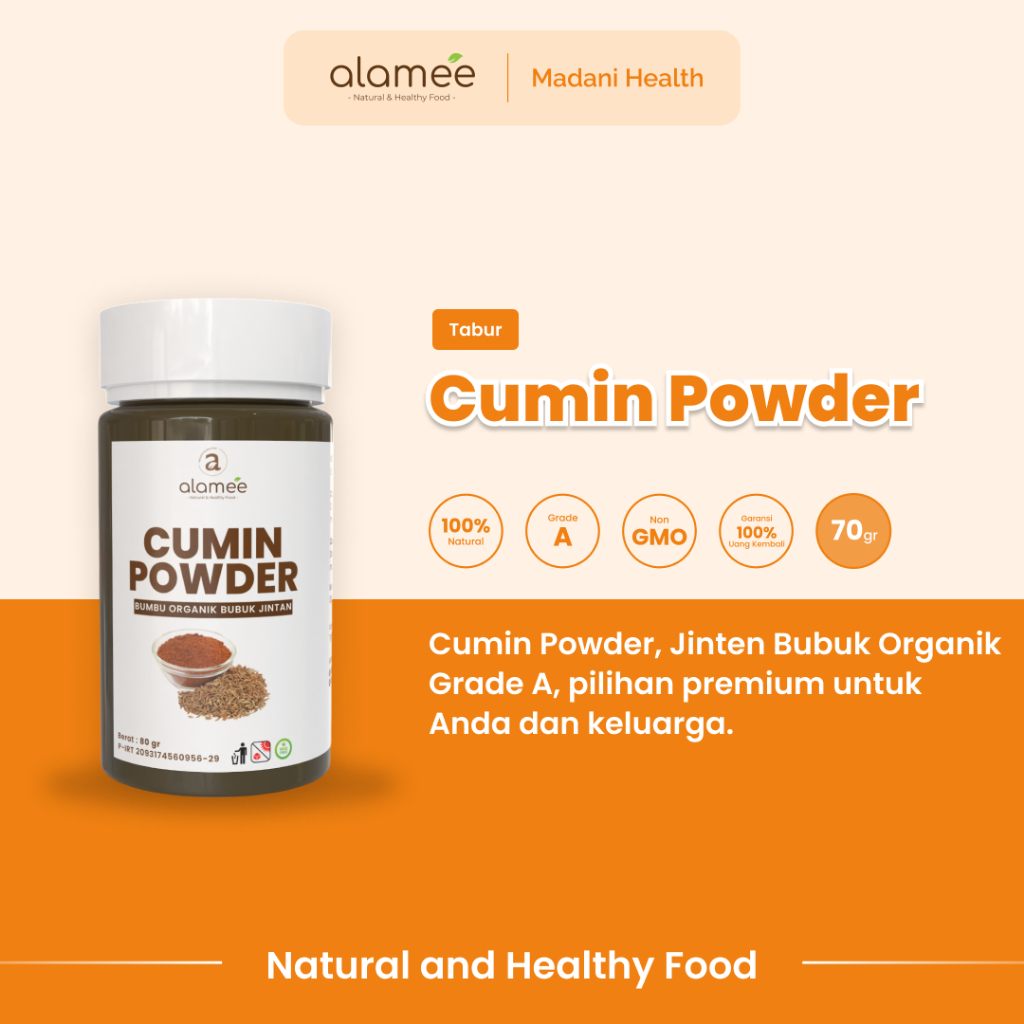 

ALAMEE Bumbu Dapur Jintan Bubuk Cumin Powder Bumbu Dapur Instan Jinten Ground Caraway Rempah Masak