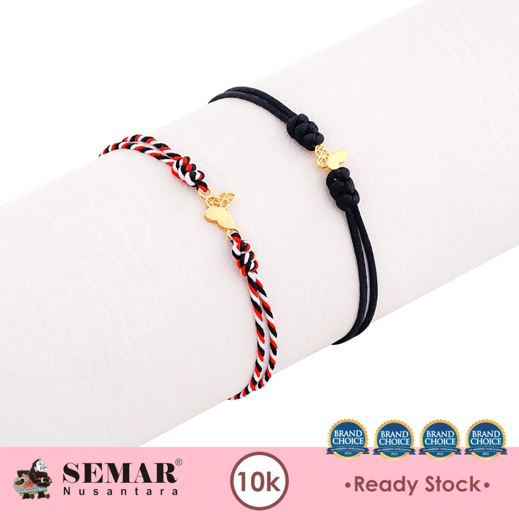 Gelang Tali Emas Parvana Butterfly Gold 10K Semar Nusantara