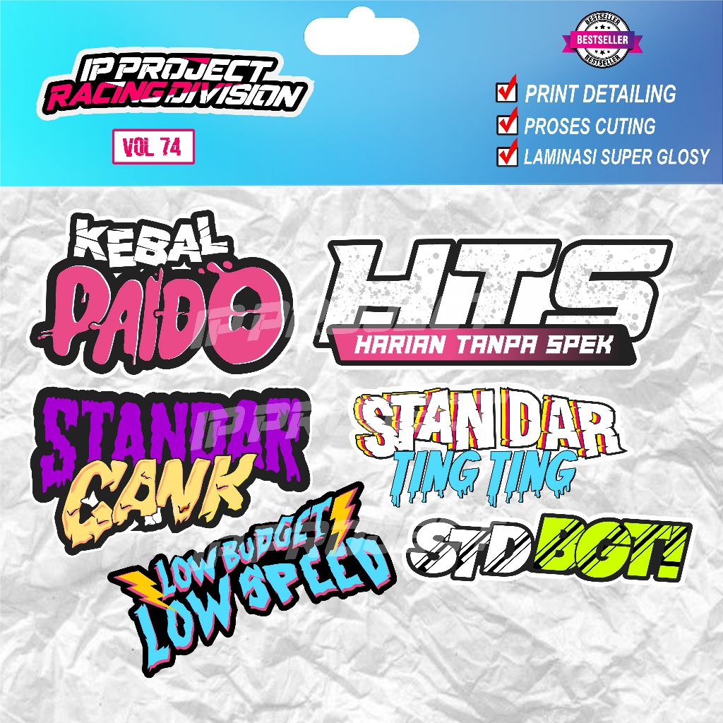

STIKER PACK KATA-KATA VIRAL STANDART GANK - IP PROJECT