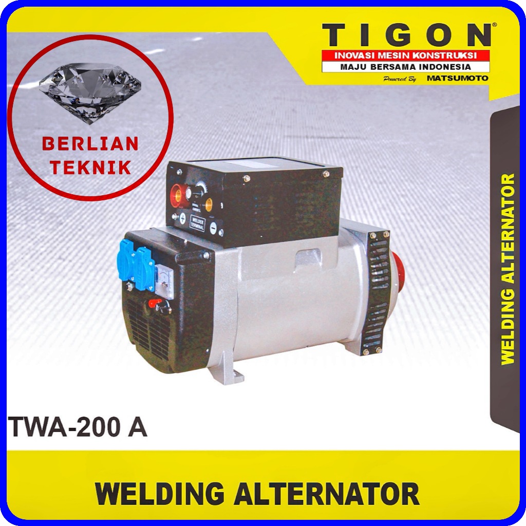 Dinamo Las Welding Generator Tigon TWA 200 A