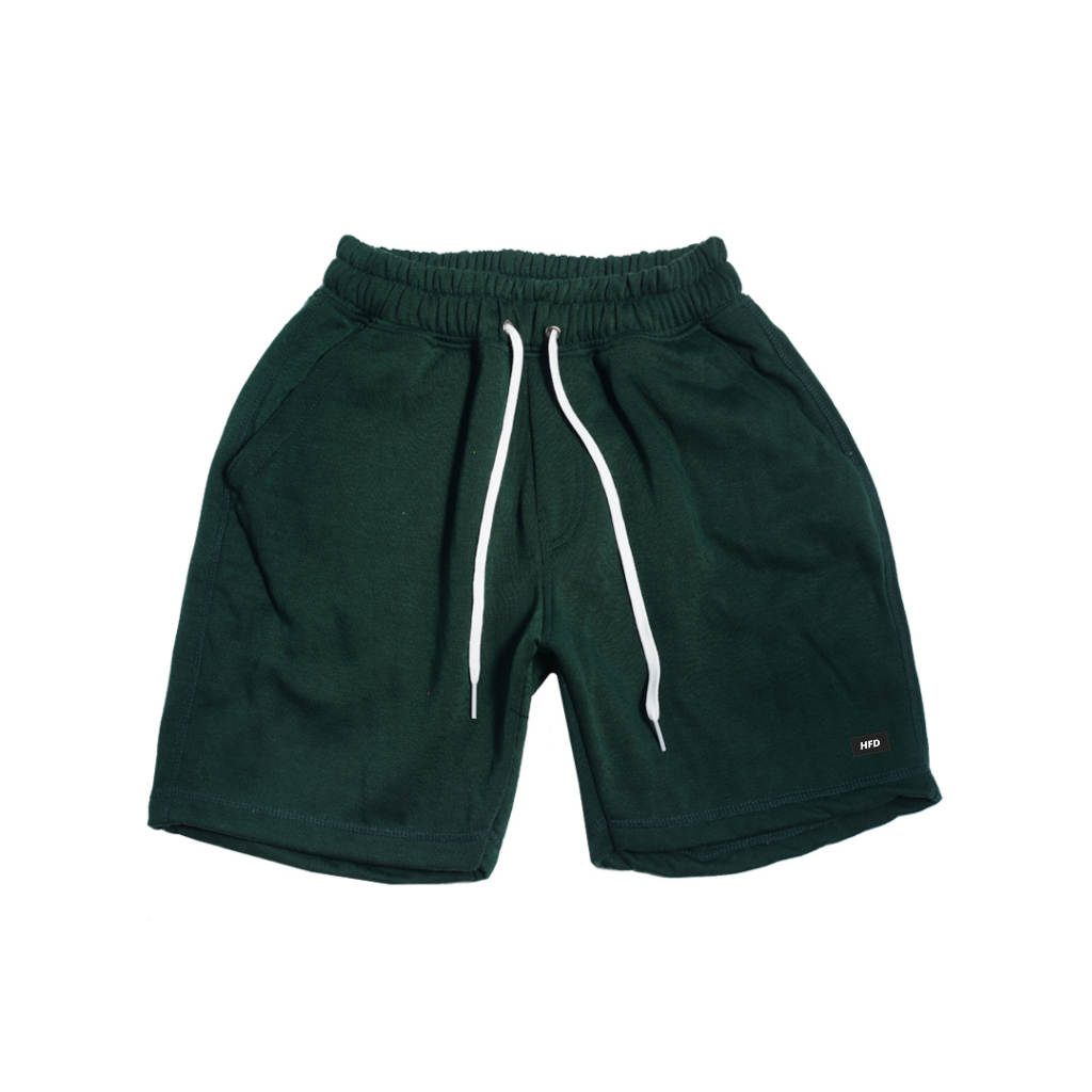 HFD Celana Pendek Boardshort Hijau Botol Pria Wanita Premium Original Tebal