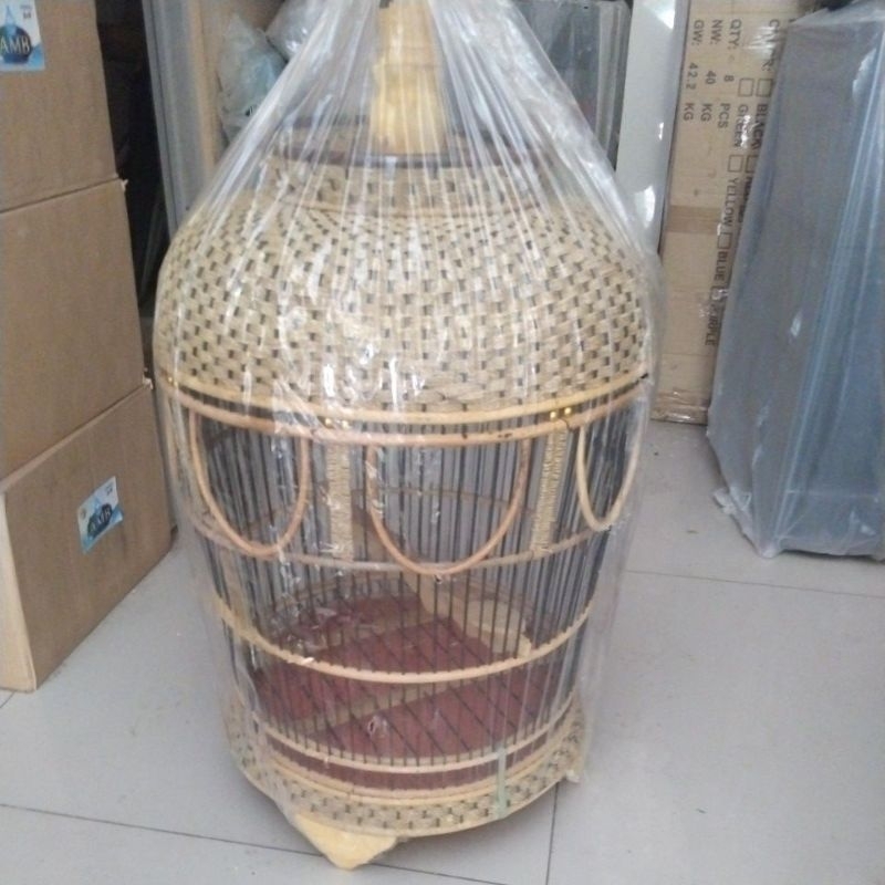 Promo Sangkar perkutut rotan kurir grab gojek saja Termurah