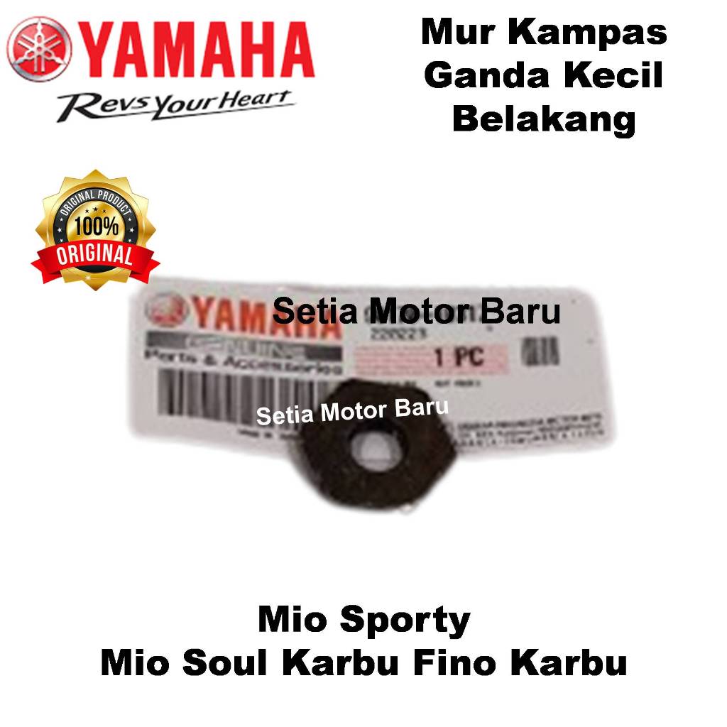 Mur Mangkok Kampas Ganda As Pully Puli Belakang Mio Sporty Fino Soul Karbu Ori Asli Yamaha