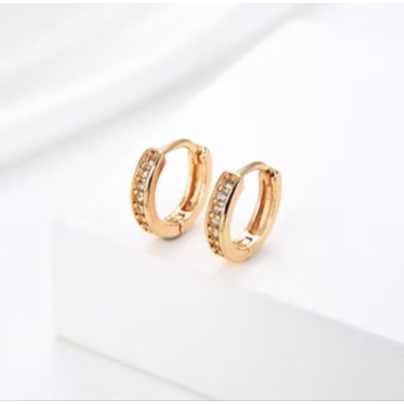 HYL JEWELRY COD anting titanium wanita emas muda anti karat dewasa tusuk korea asli panjang