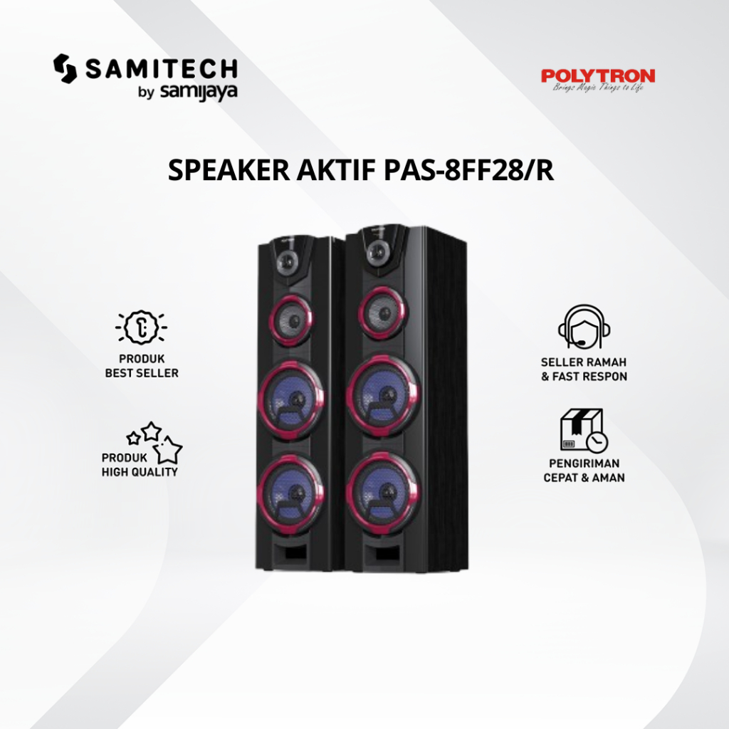 SPEAKER ACTIVE POLYTRON PAS-8FF28 PAS 8FF28 BLUETOOTH