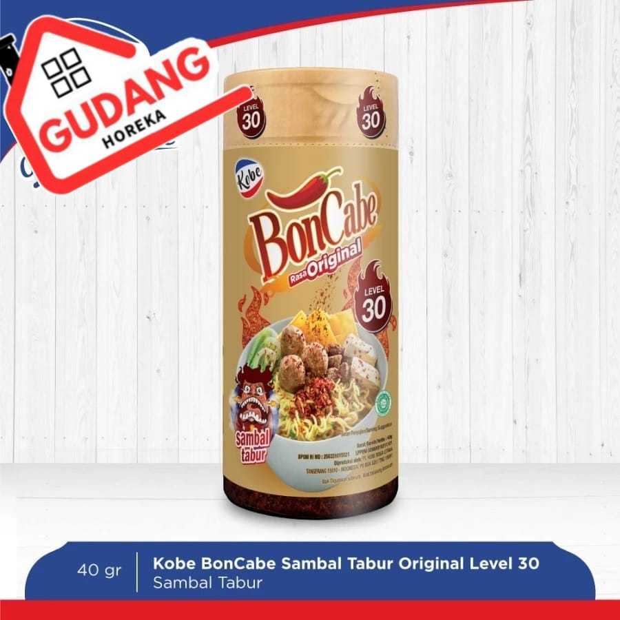 

BONCABE ORIGINAL BOTOL 40 GR LEVEL 30 bubuk cabai TABUR