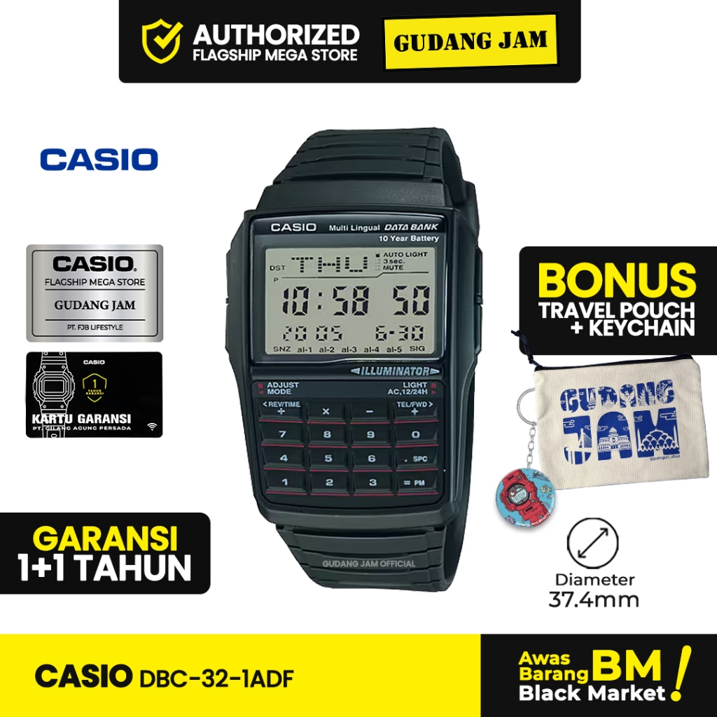 Jam Tangan Casio DBC-32-1ADF DBC-32-1A DBC-32 DBC32 DBC 32
