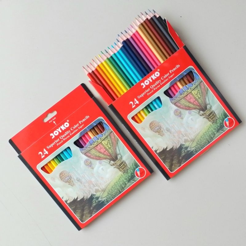 

YUH Pensil Warna Colored Pencils Joyko CP-101 Panjang ( Set ) [ Orinal ]