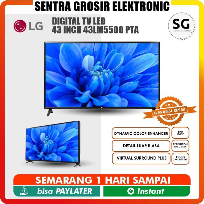 LG DIGITAL TV LED 43 inch 43LM5500 PTA 43LM5500PTA LM550 Full HD 43inch 43LM550