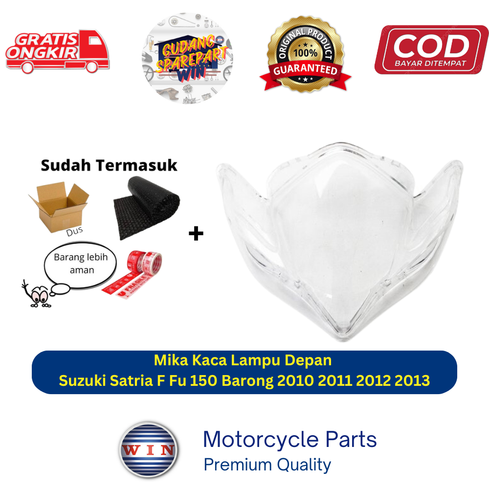 Mika Kaca Lampu Depan Suzuki Satria Mika Kaca Lampu Depan Suzuki Satria F Fu 150 Barong 2010 2011 20