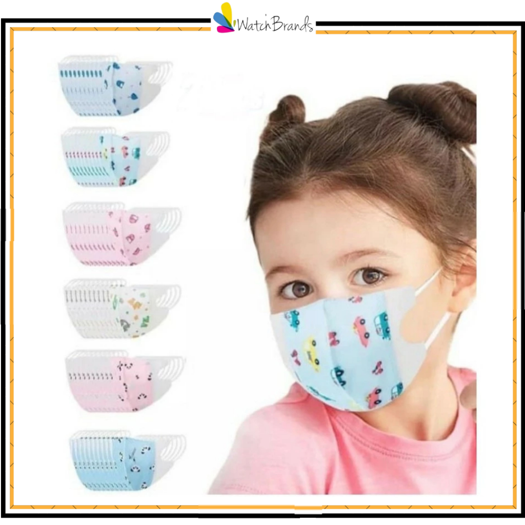 WBS Masker Anak Baby Balita Bayi 3ply Duckbill KN95 Chasa Masker anak Motif Ecer ISI 10 PCS MK012