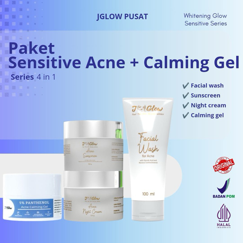 JGLOW PAKET SENSITIV / ACNE SENSITIF JGLOW