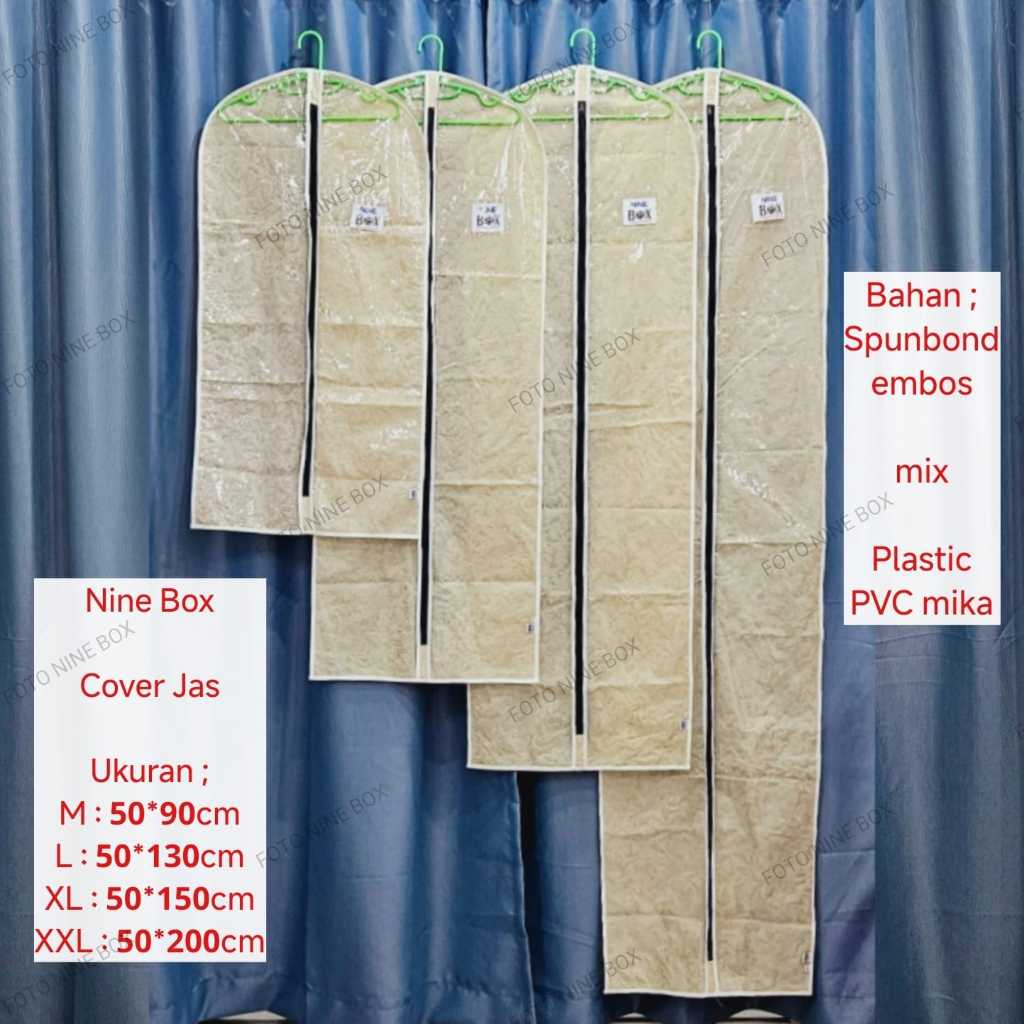 Nine Box sarung gamis / sarung jas / cover jas / kantong penyimpanan gaun / cover gamis / sarung pel