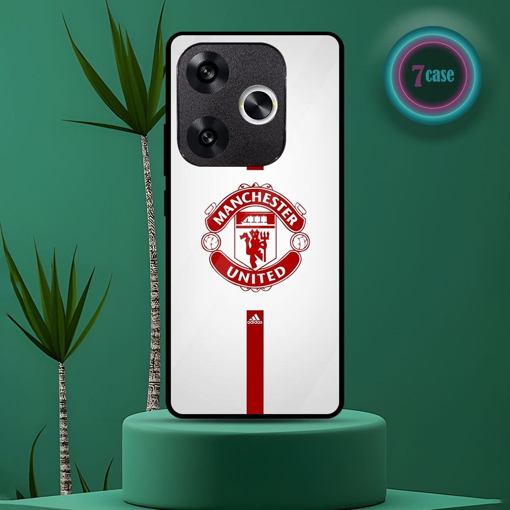 (ST94) Case Kilau Xiaomi Poco F6 I Casing Hp Xiaomi | Pelindung Smartphone Motif MANCHESTER UNITED