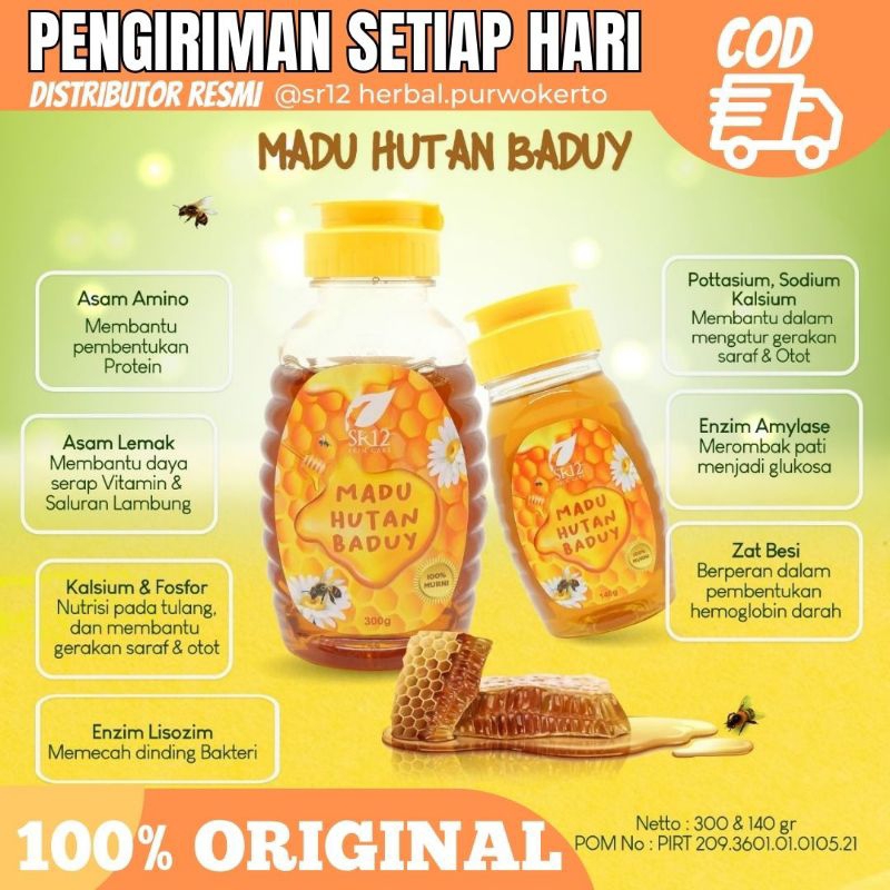 SR12 Madu Hutan Baduy ASLI - Madu SR12 - Madu Hutan SR12 - Madu Baduy SR12 - Madu Premium