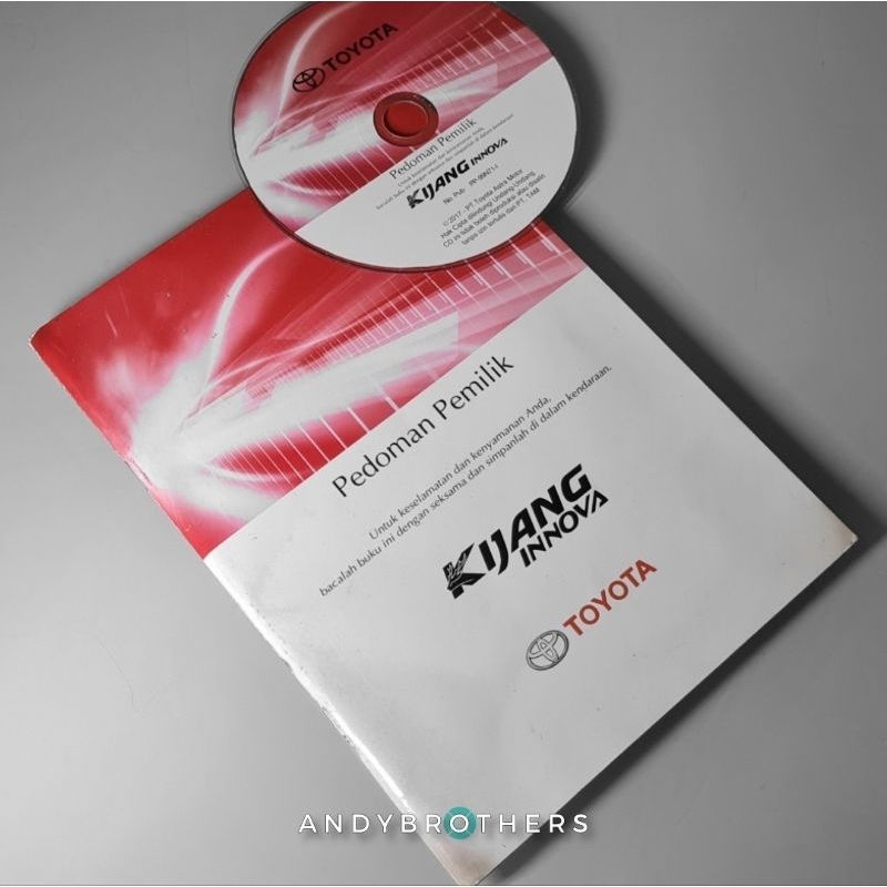 Buku Manual Book + CD Pedoman Pemilik Mobil Toyota KIJANG INNOVA INOVA REBORN 2016-now ORIGINAL