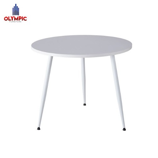 Meja Cafe / Meja Bundar Putih / Olympic MC Whitney
