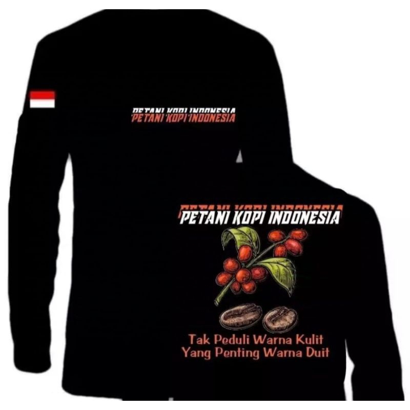 KAOS LENGAN PANJANG PETANI KOPI INDONESIA