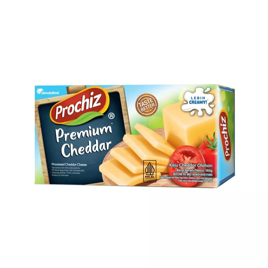 

Prochiz Keju Premium Cheddar 160gr