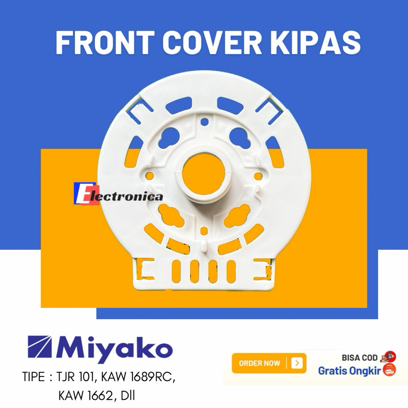 ORIGINAL FRONT COVER KIPAS ANGIN MIYAKO / TUTUP KIPAS ANGIN MIYAKO WALL FAN ADA LOBANG