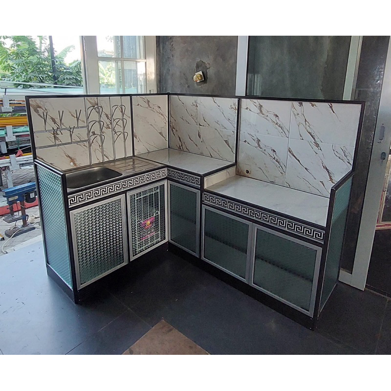 Sbmsemarang - RAK WASTAFEL KOMPOR LETTER L PINTU 5 ( HANYA SEMARANG )