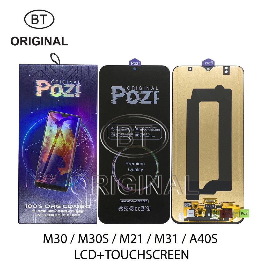 LCD SAMSUNG M30 M305 - M30S M307 - M21 M215 - M31 M315 - A40S A407 - ORIGINAL ORG POZI