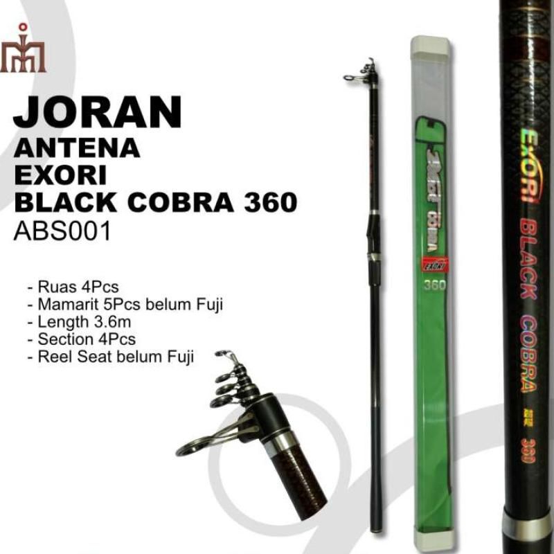 joran antena joran telescopic teleskopik joran exory black cobra joran Pasiran joran tebingan