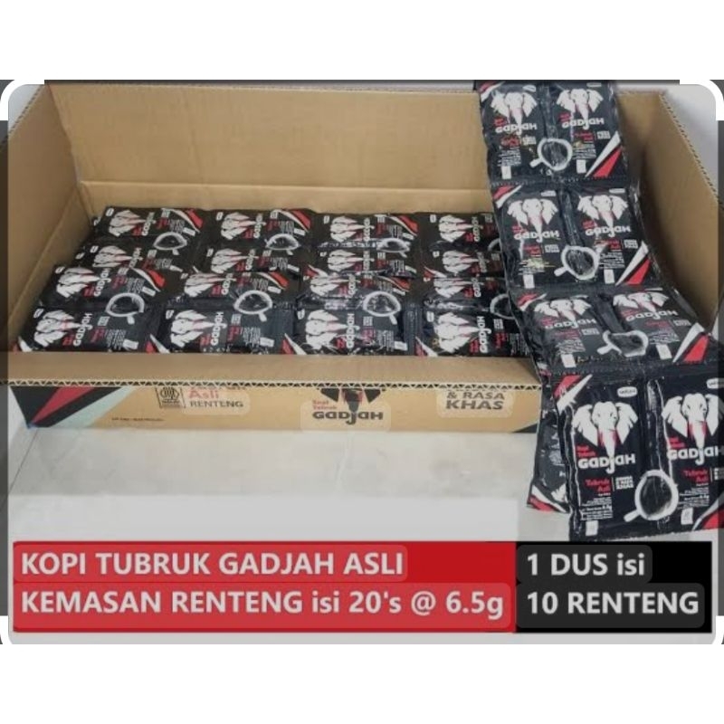

Kopi Tubruk Gadjah Asli Tanpa Gula